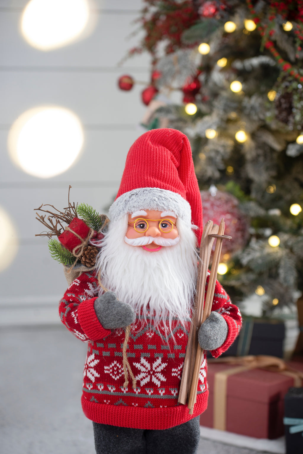10.6X7.5X23.6" Standing Santa