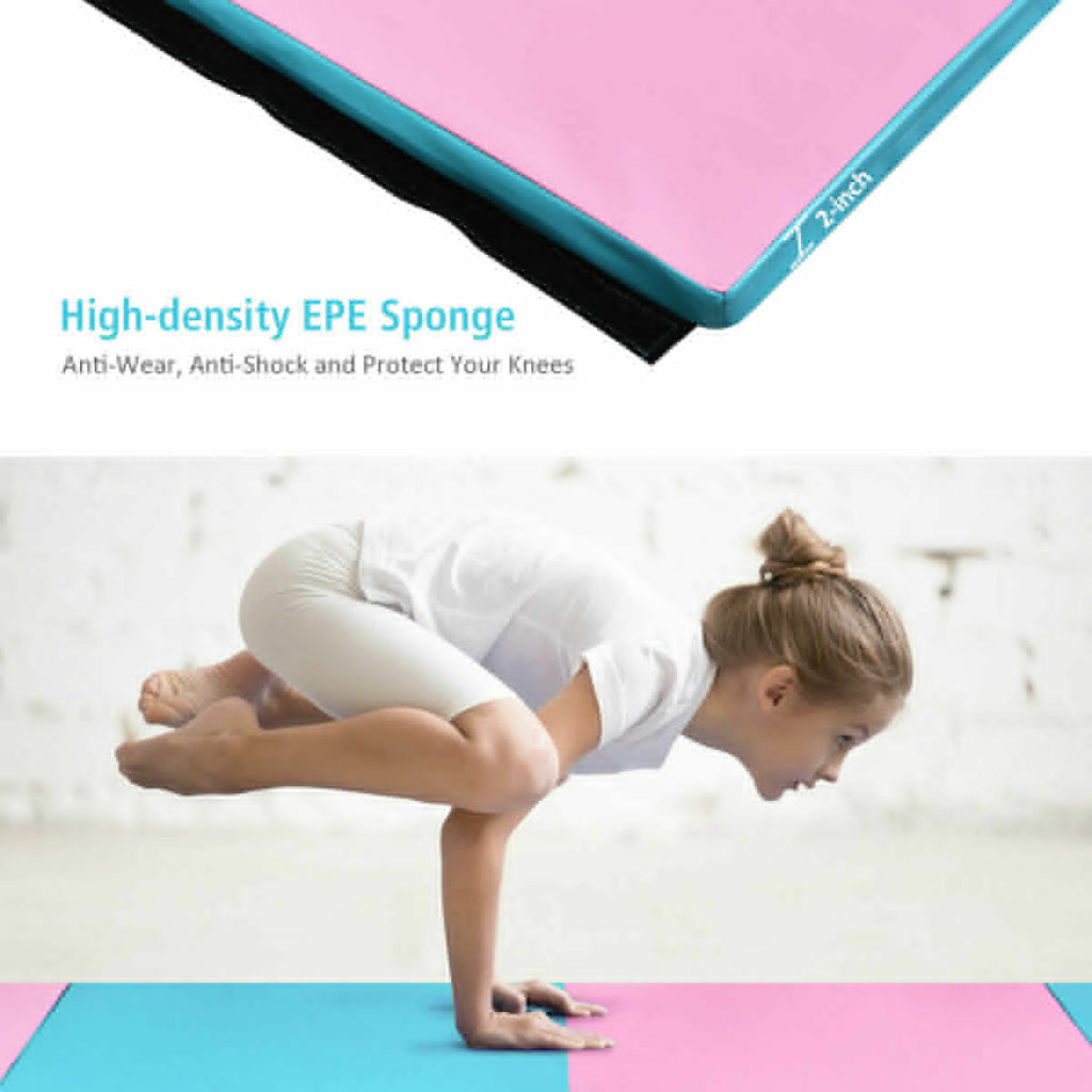 4 Feet x 10 Feet x 2 Inch Folding Gymnastics Tumbling Gym Mat