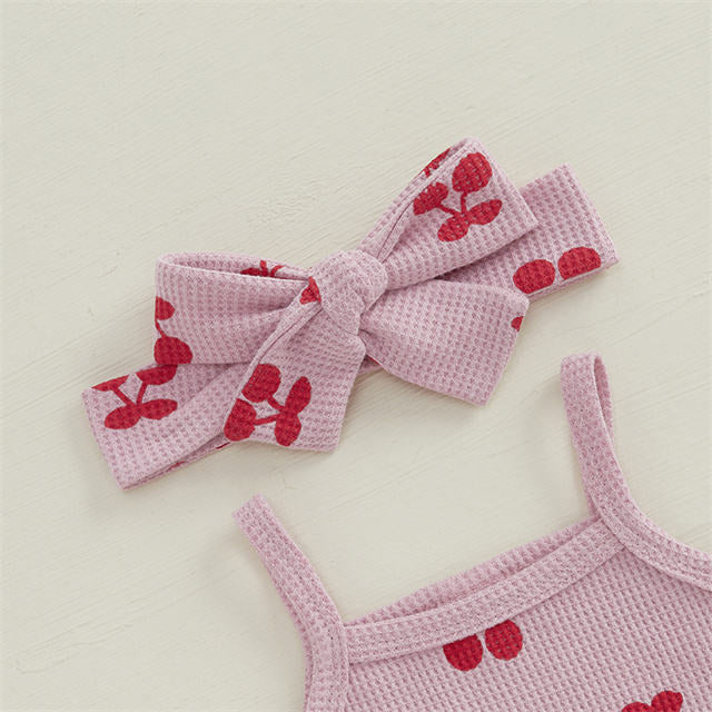 Sweet Daisy Mesh Camisole And Shorts Kids Outfit Set
