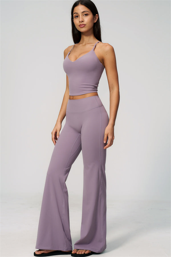The Zura Tank Top Flared Leggings 2-Piece Set