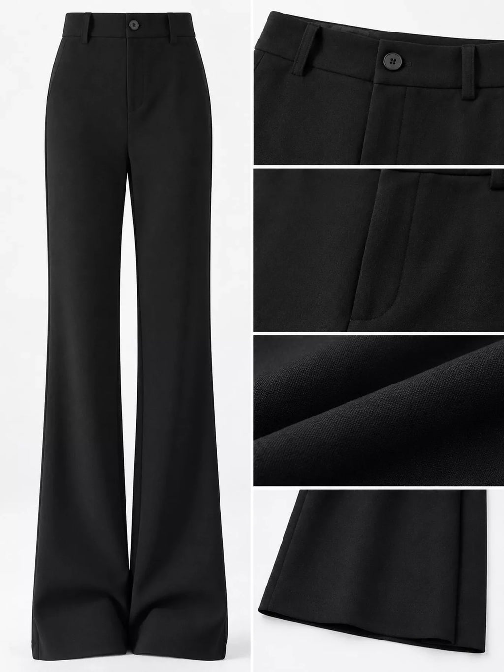 Full Size High-Waisted Slim-Fit Straight-Leg Pants Plus Size