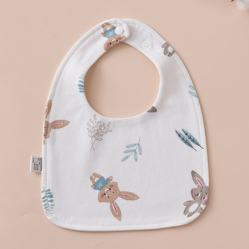 Babys Pure Cotton U-shaped Bib Waterproof Baby Bib