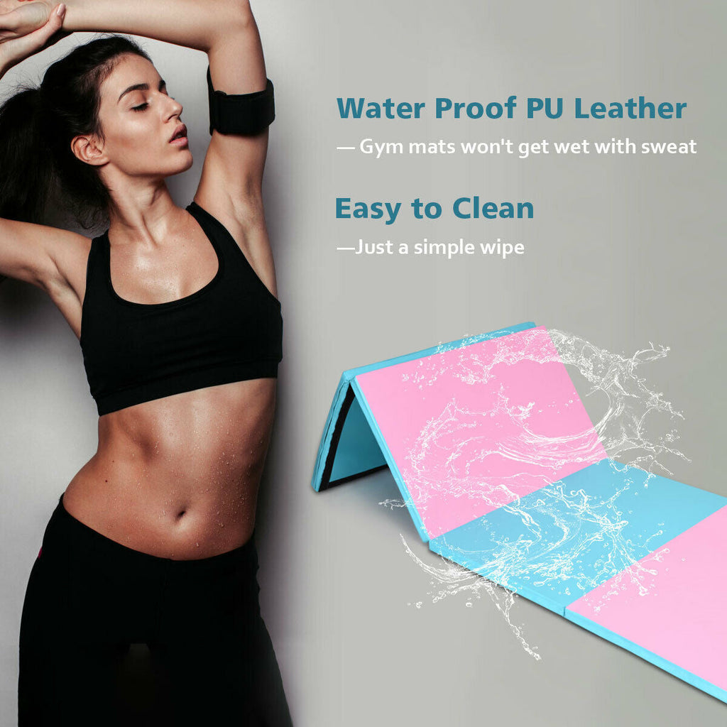 4 Feet x 10 Feet x 2 Inch Folding Gymnastics Tumbling Gym Mat
