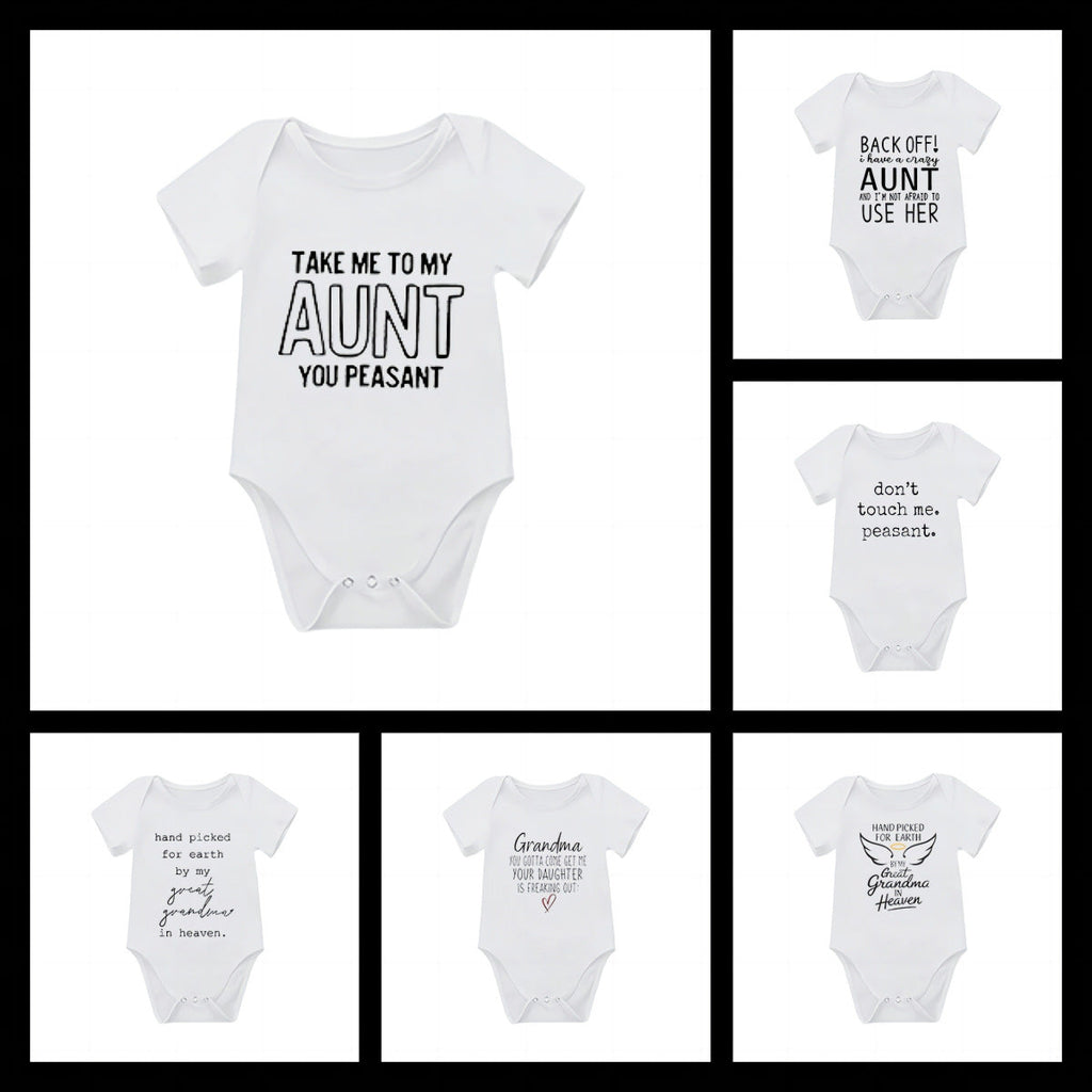 Summer Short Sleeve Baby Romper Bodysuit