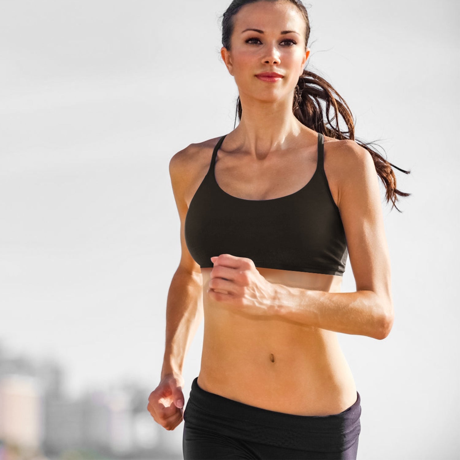 Women Sport Bras with Removable Pads, Low-Impact Square Neck
