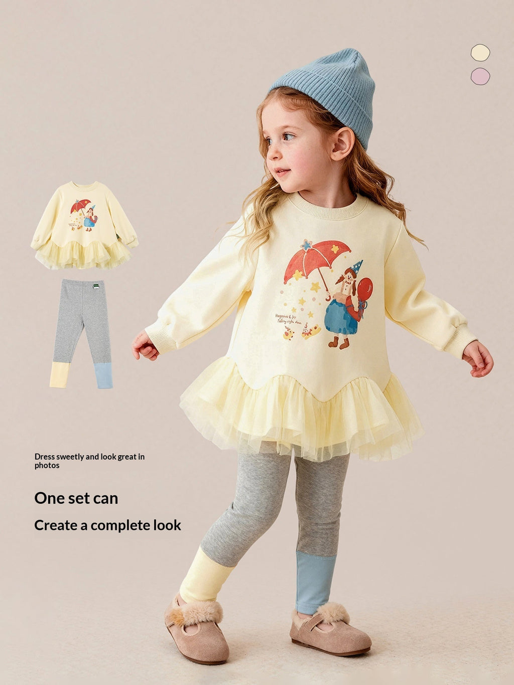 Autumn New Arrival Girls Pants Set