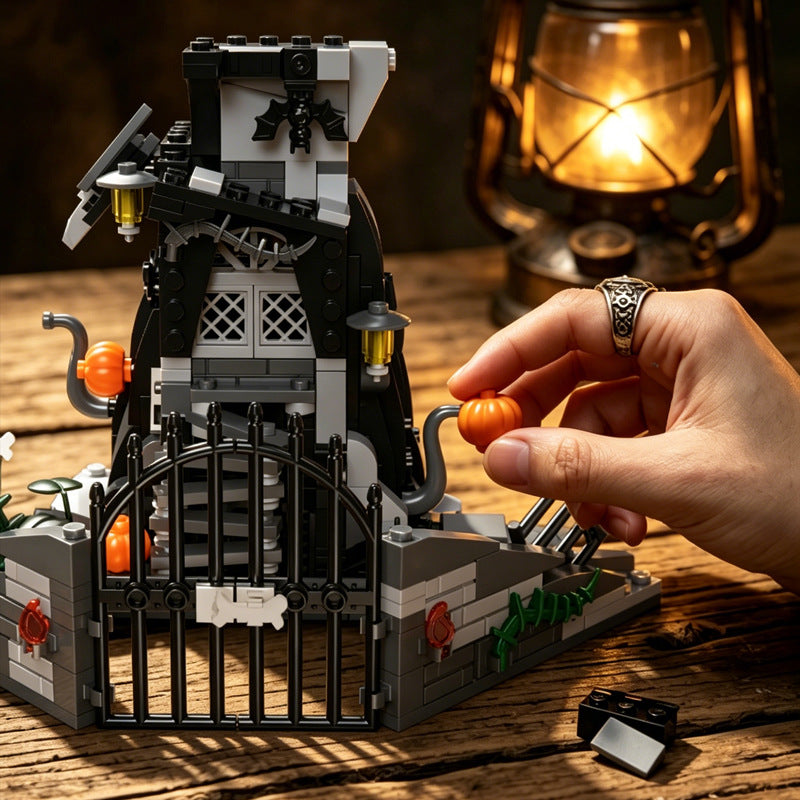 Ghost House Building Block Assembly Model Toy