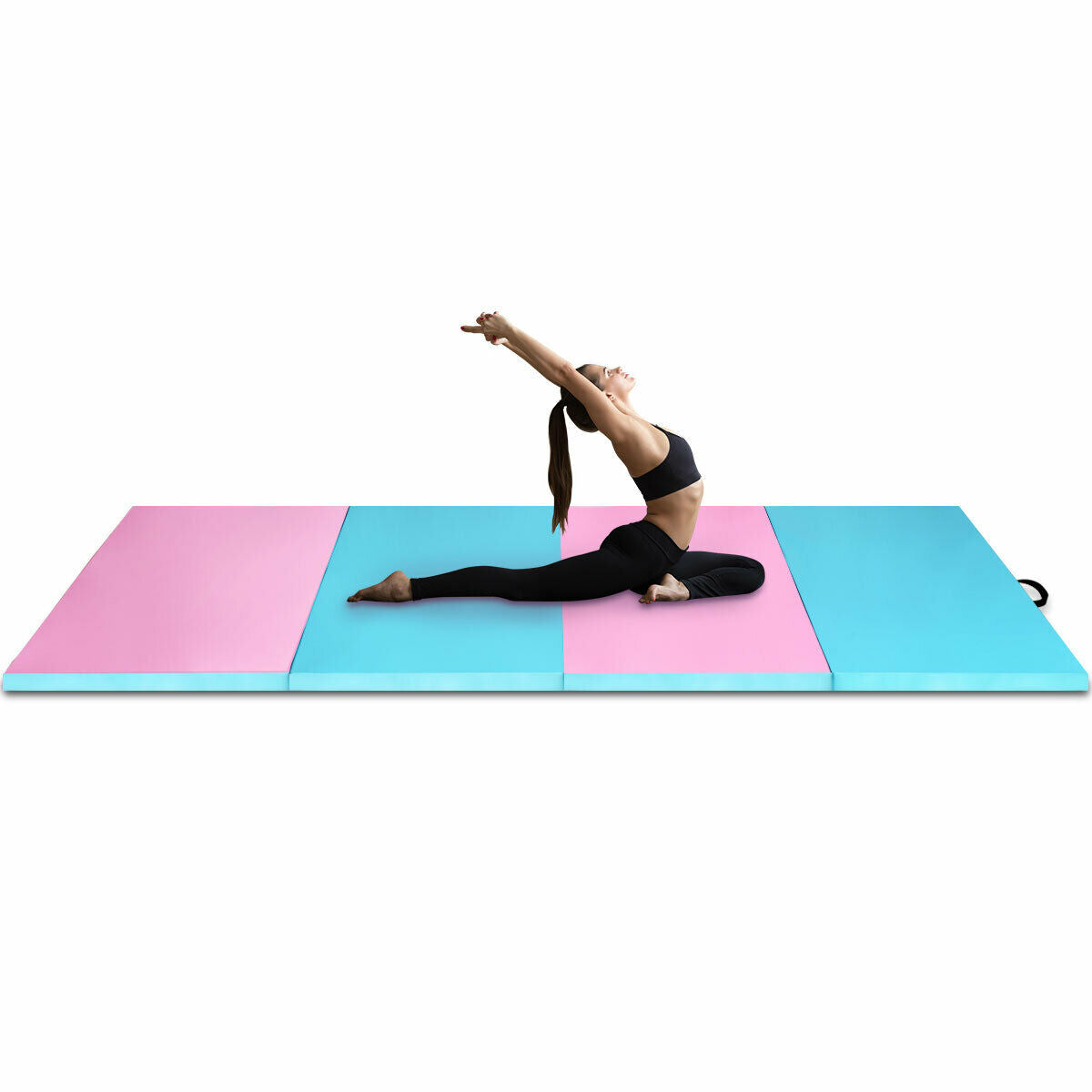 4 Feet x 10 Feet x 2 Inch Folding Gymnastics Tumbling Gym Mat