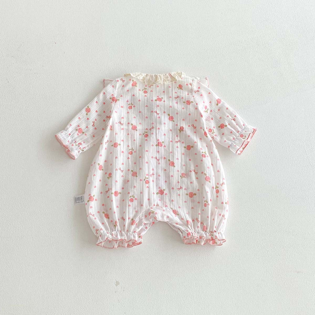 Arrival Sweet Lace-Embroidered Romper For Baby Girls