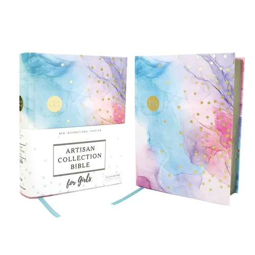 Niv, Artisan Collection Bible for Girls, Cloth Over Board, Multi-Color, Art Gilded Edges, Red Letter Edition, Comfort Print - Hardcover