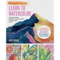 Learn to Watercolor: 20 Step-By-Step Beginner-Friendly Lessons on Watercolor Paper - Includes Watercolor Pad with Sketches - No Drawing Required! - Paperback