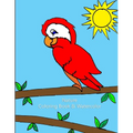 Nature Coloring Book & Watercolor - Paperback