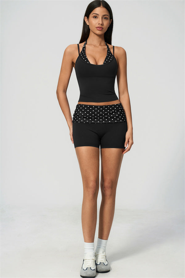 The Enliven Halter Tank Top Shorts 2-Piece Set