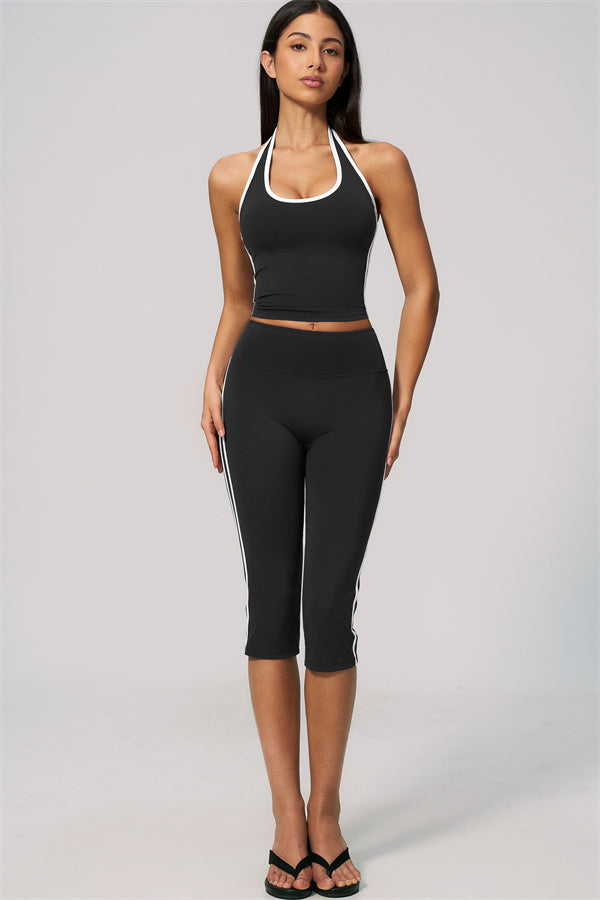 The Onyx Tank Top Capri Leggings 2-Piece Set