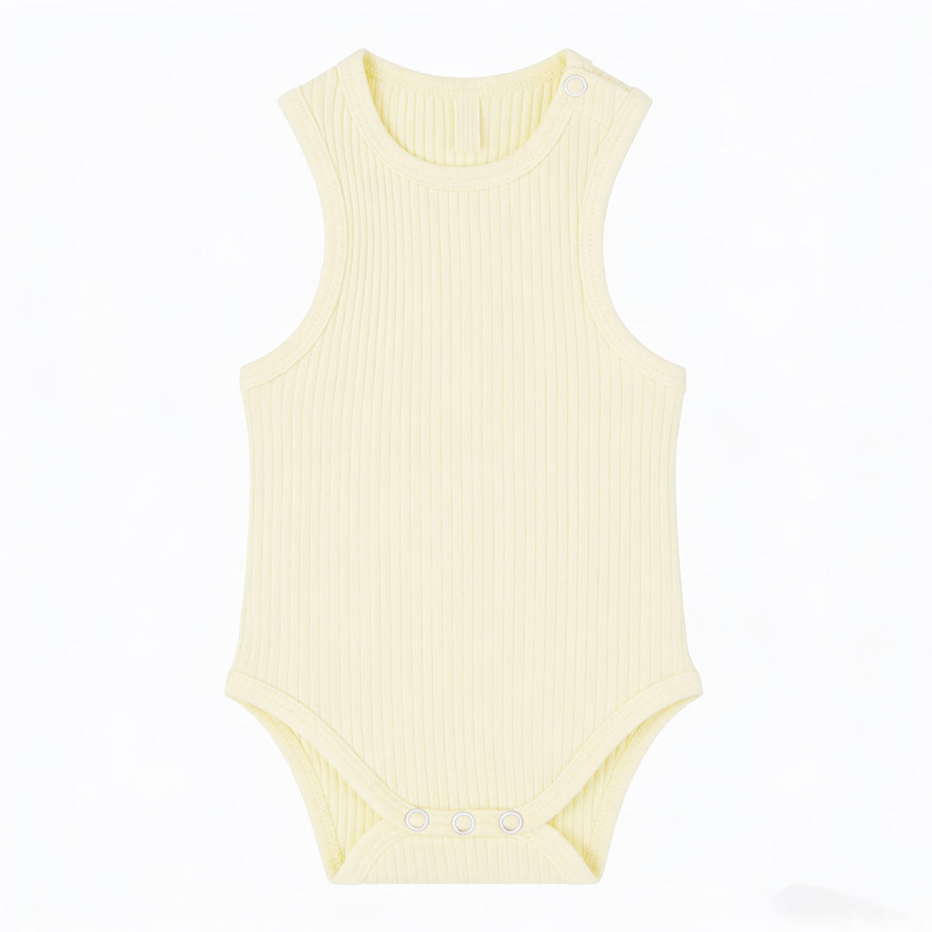 Baby Romper Knitted Ribbed Infant Onesie