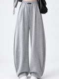 Full Size Drawstring Loose Fit Wide-Leg Sweatpants Plus Size