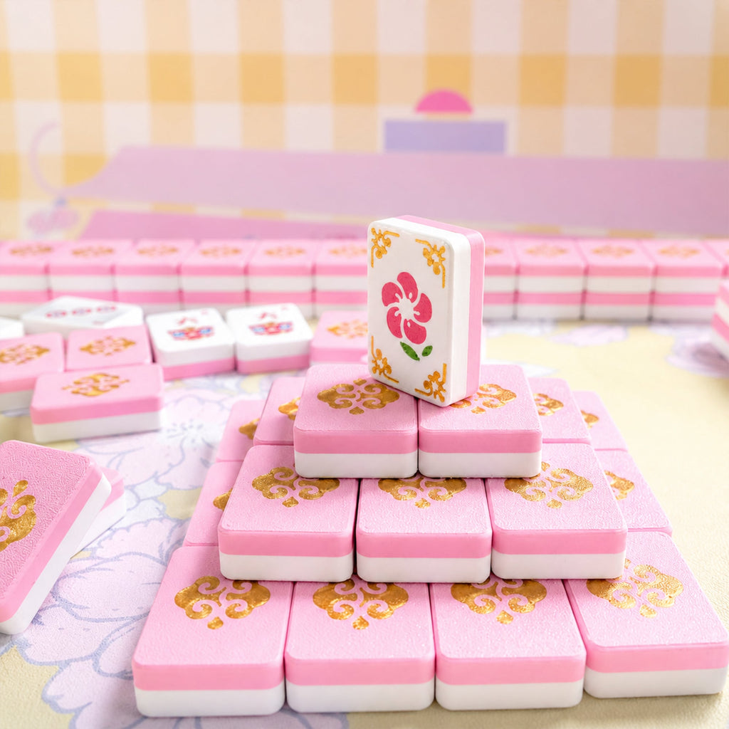 160PCS Floating Mahjong Tile Set Classic Style With 3 Dice