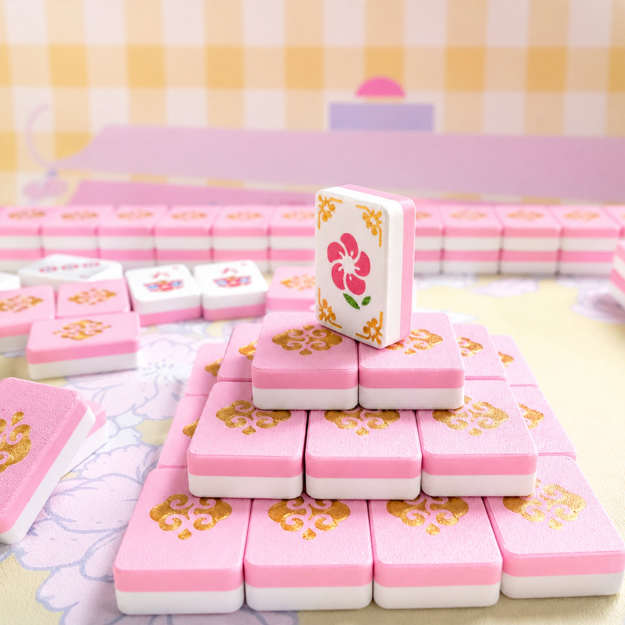 160PCS Floating Mahjong Tile Set Classic Style With 3 Dice