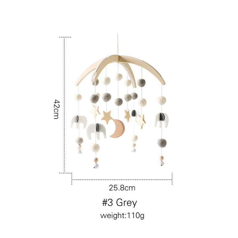 Crib Rattle Three-month-old Newborn Stroller Crib Headboard Rattle