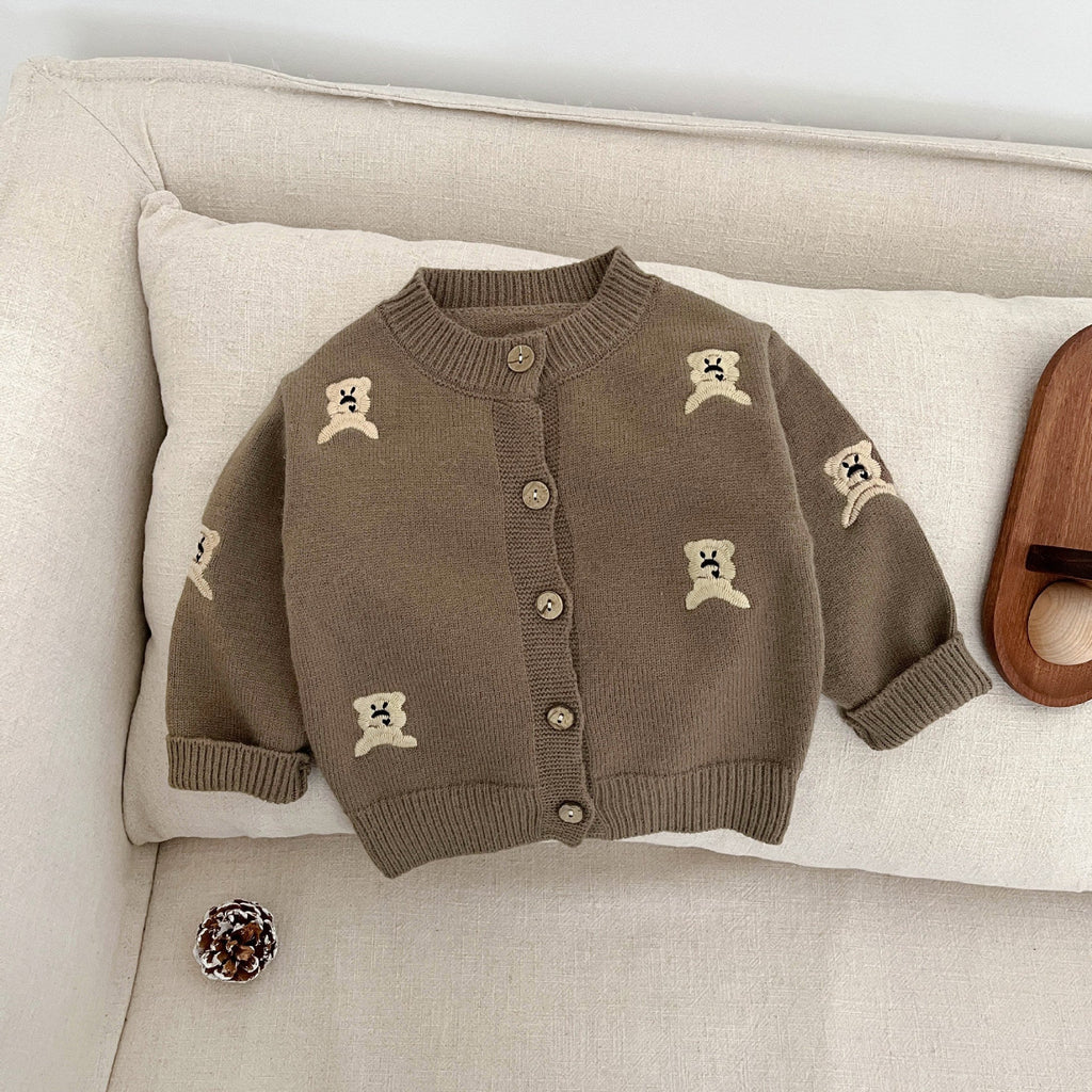 Autumn Fashion Knitted Cardigan Cute Kids Coat