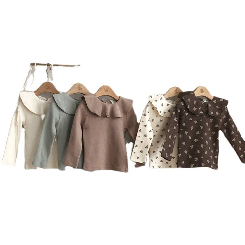 Stylish Base-layer Top With A Turn-down Collar And Long Sleeves