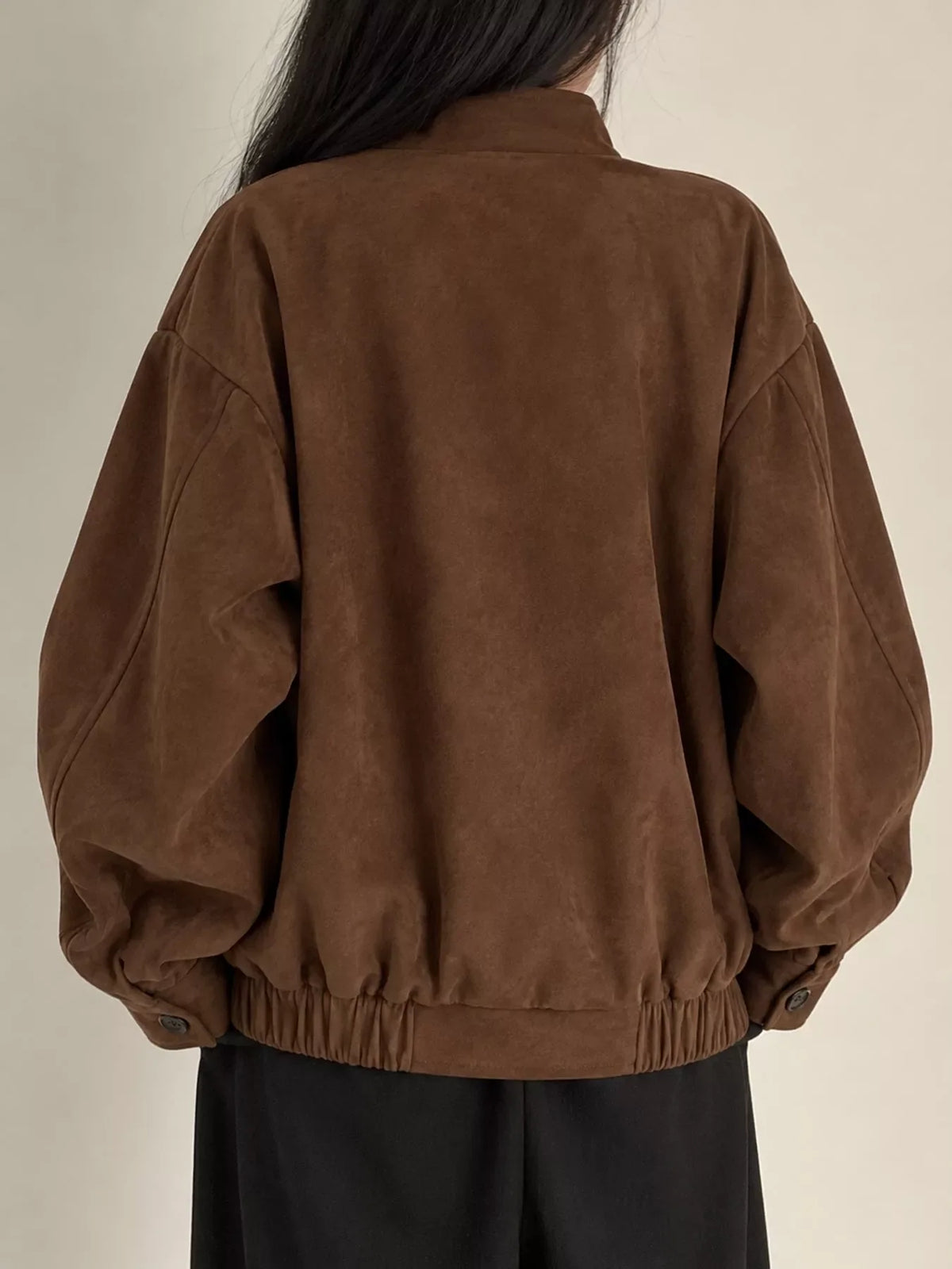 Stand Collar Zip Up Jacket