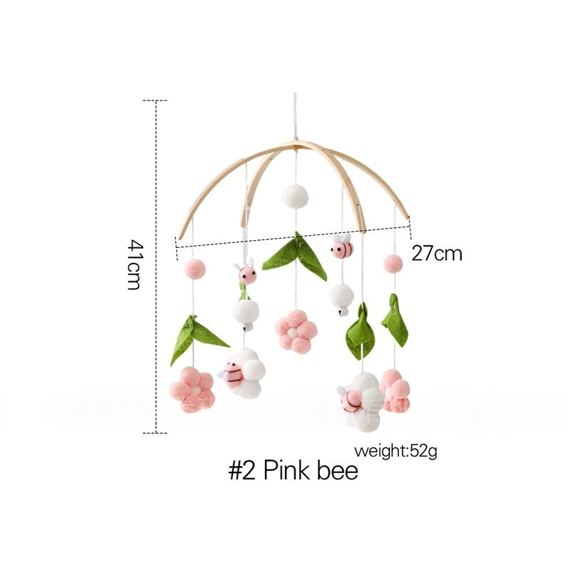 Crib Rattle Three-month-old Newborn Stroller Crib Headboard Rattle