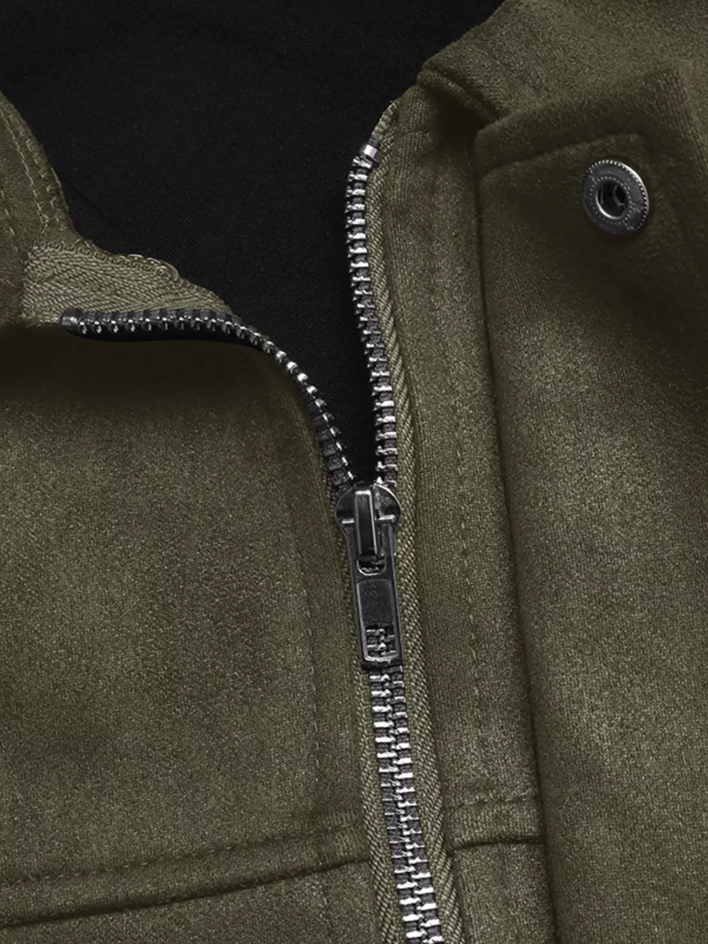 Zip Up Drop Shoulder Jacket