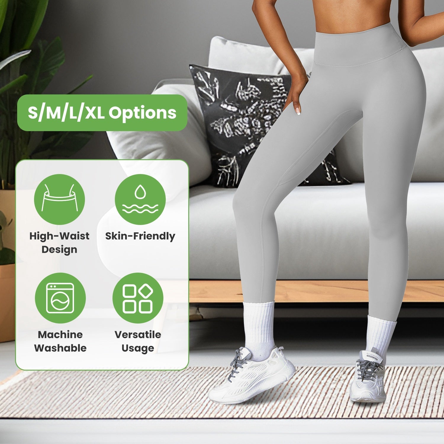 Women's High Waist Leggings with Tummy Control