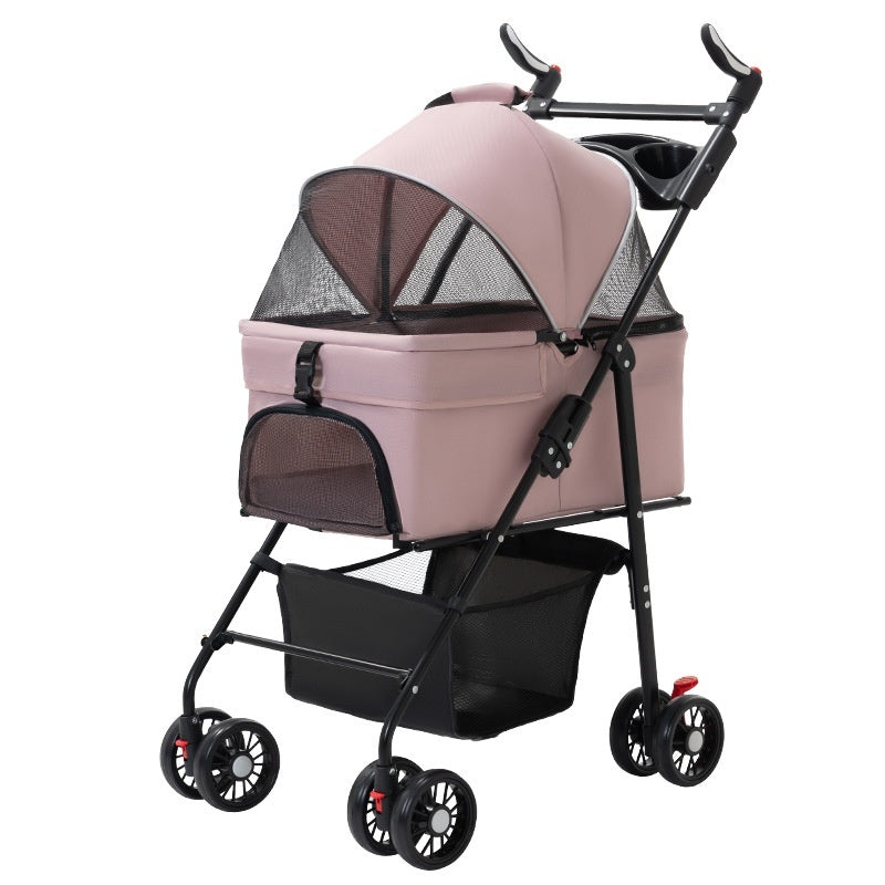 Pet Stroller For Dogs And Cats Lightweight And Foldable