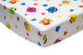 Baby Shark 2 Piece Toddler Sheet Set  - Includes Fitted Sheet and Reversible Pillowcase