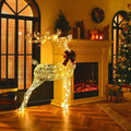 Lighted Standing Reindeer with Stakes for Christmas Decoration