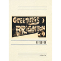 Vintage Lined Notebook Greetings from Brighton, England - Paperback