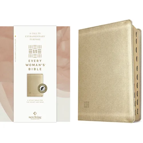 NLT Every Woman's Bible, Filament Enabled (Leatherlike, Soft Gold, Indexed, Red Letter) - Imitation Leather