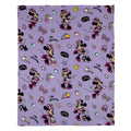 Disney Minnie Mouse I am Awesome Lavender and Pink, Daisy Duck, Rainbow Hearts and Stars Super Soft Toddler Blanket