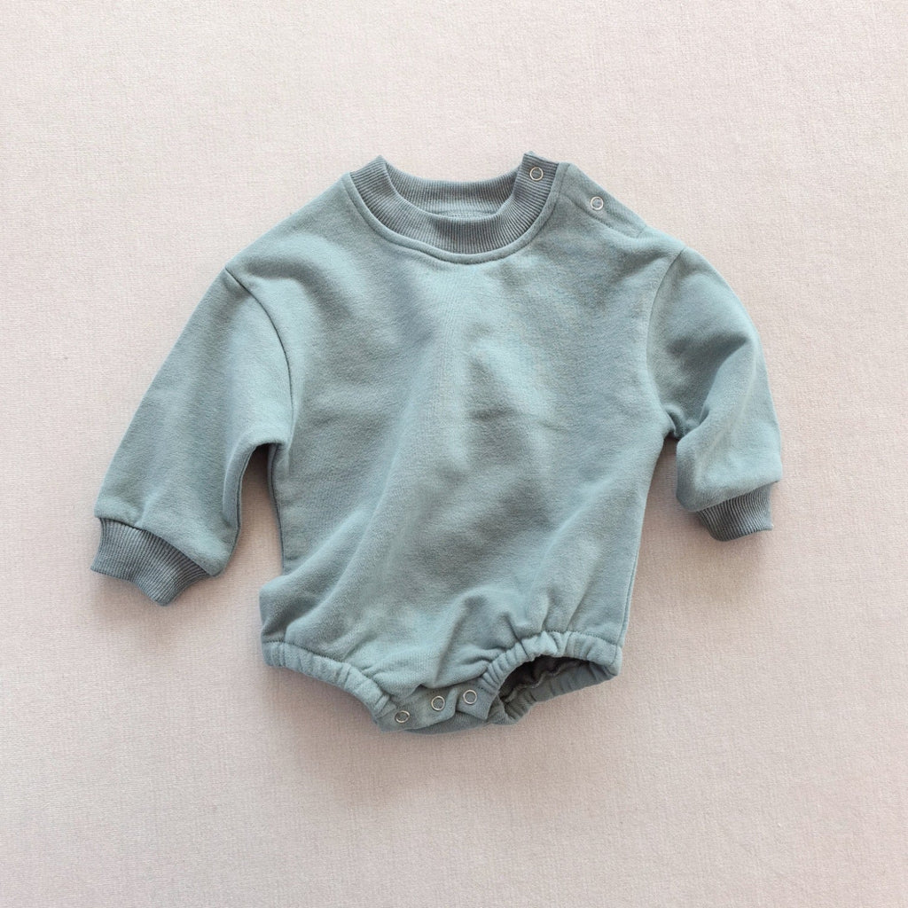 Long-sleeve Solid-color Cotton Casual Jumpsuit