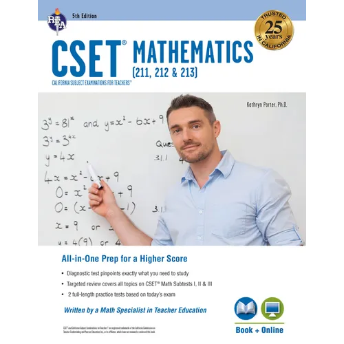 CSET Mathematics Book + Online - Paperback
