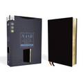 Nasb, Thinline Bible, Large Print, Bonded Leather, Black, Red Letter Edition, 1995 Text, Comfort Print - Bonded Leather