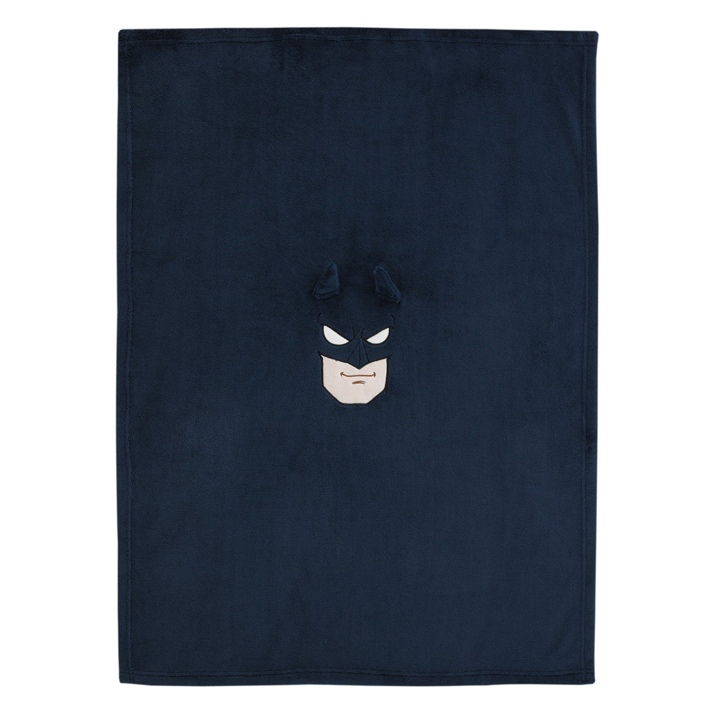 Batman The Caped Crusader Navy, Gray and Yellow Batman Character Shaped Blanket