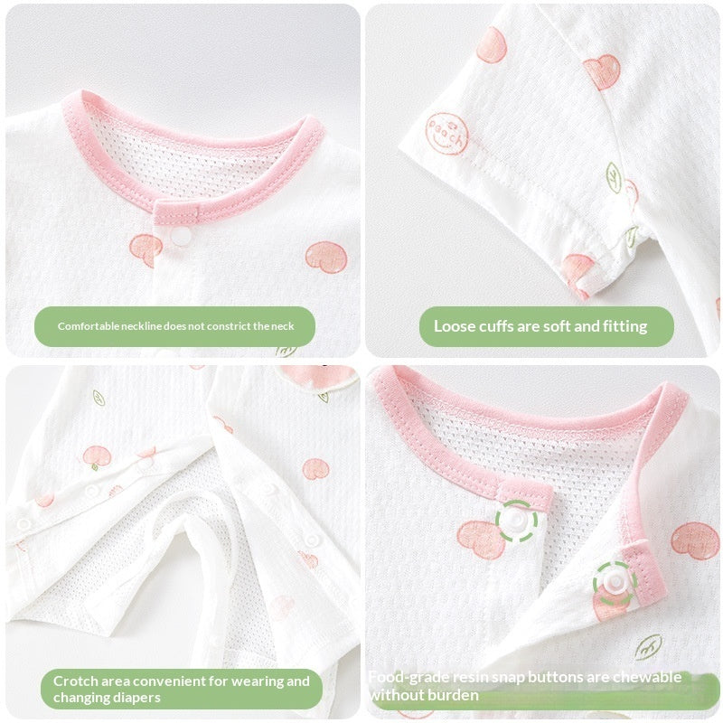 Baby Summer Thin Short-sleeved Jumpsuit