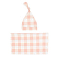 Newborn Swaddle Blanket And Knotted Baby Hat 2-Piece Set