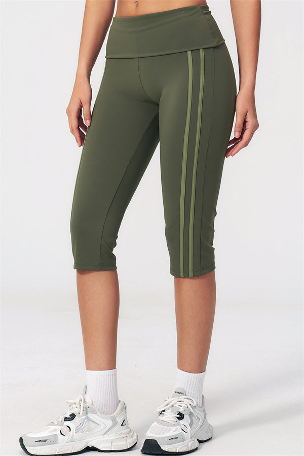 The Evoke Crop Top Capri Leggings 2-Piece Set