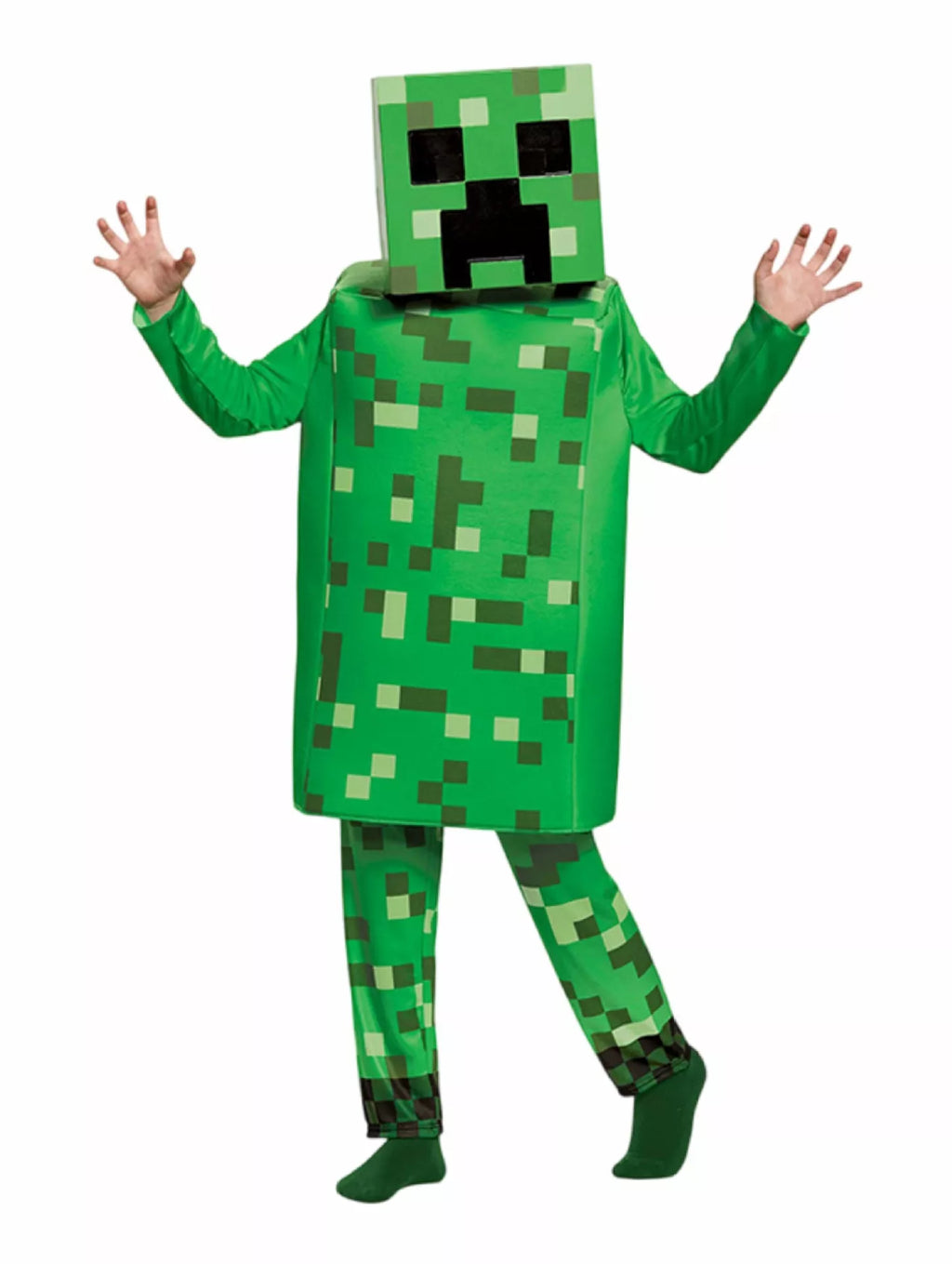 Children's Minecraft Pixelated Print Costume Set