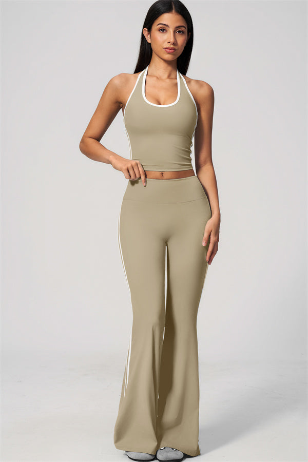 The Onyx Tank Top Flared Leggings 2-Piece Set