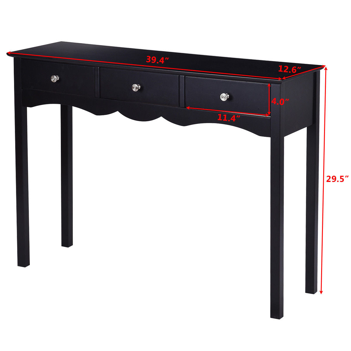Hall table Side Table w/ 3 Drawers