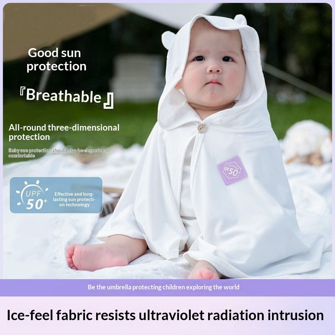 Color-changing UV-protection Cape Baby Sun-protective Garment