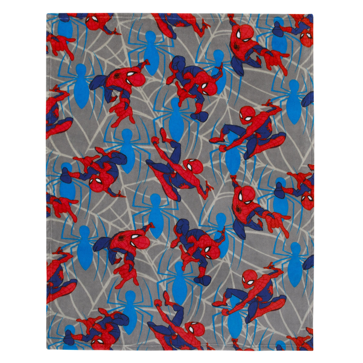 Spider-Man to the Rescue Red, Gray, and Blue Super Soft Toddler Blanket