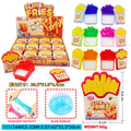 Simulation French Fries Box Crystal Slime Toy, Super Stretchable & Bubbleable, Kids DIY Sensory Stress Relief Fidget Toy