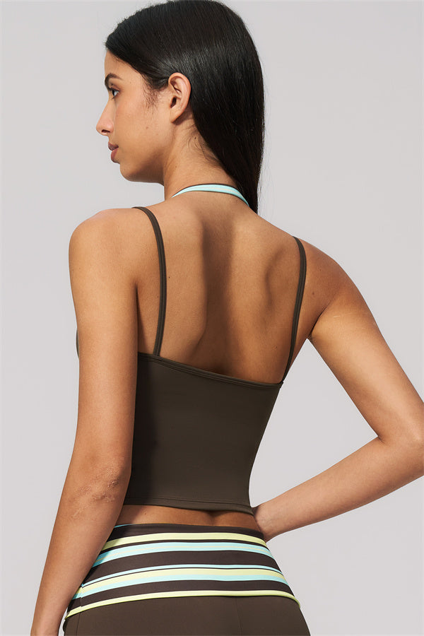 The Enliven Halter Tank Top Shorts 2-Piece Set
