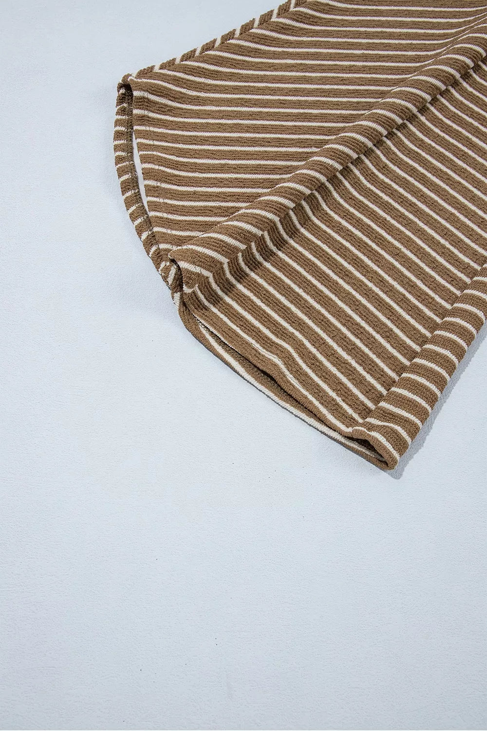 Stripe Patchwork Design Wide Leg Casual Pants